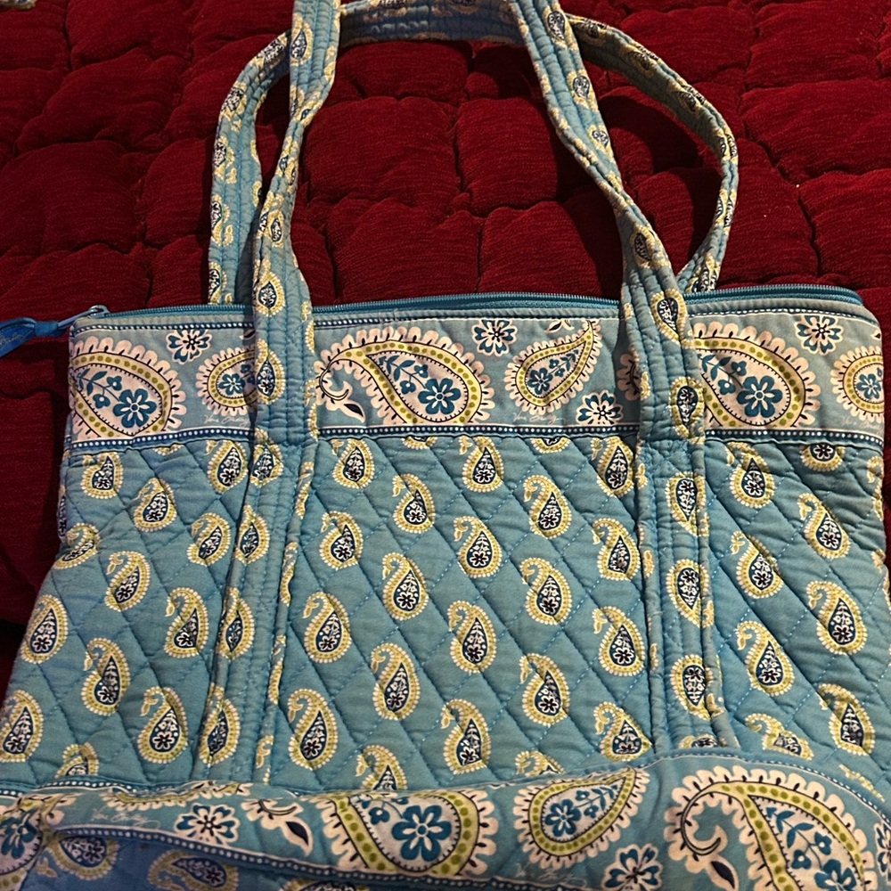 Vera Bradley blue paisley Tote bag